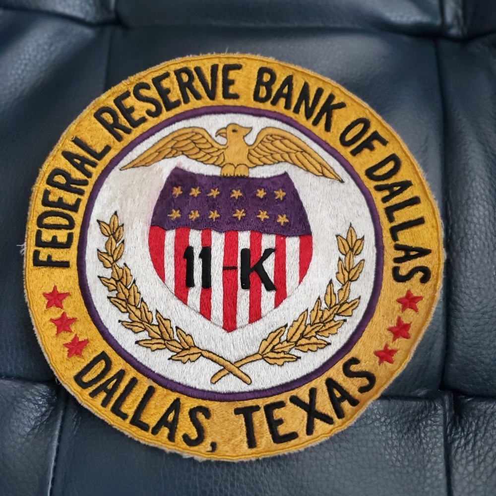 Vintage Dallas Texas Federal Reserve patch.